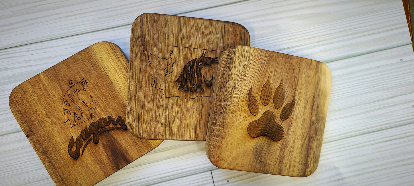 Custom wood Coasters